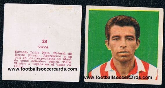 1958 Vava Athletic Madrid Brazil, very rare Hispano-Americana original