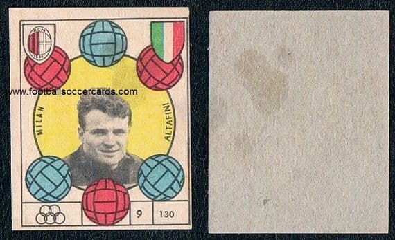 1959 Altafini the WC50 legend on a VAV gum card MILAN faults