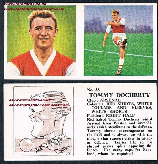 1959 Arsenal To1959 Arsenal Tommy Docherty PINK Chixm Docherty PINK Chix