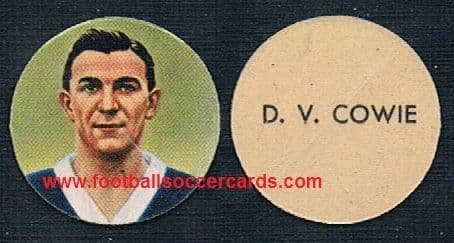 1959 Dundee Doug Cowie Greenock Scotland Ferrero chocolates card