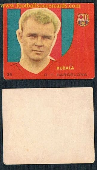 1959 Kubala by Bruguera Campeones 59 sticker from Spain
