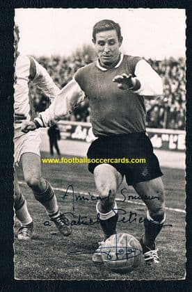 1959 SIGNED Raymond Kopa REAL AUTPGRAPH card Miroir Sprint