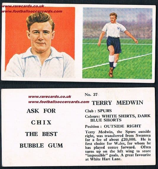 1959 Swansea Spurs Medwin TYPE1 Chix