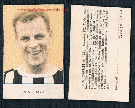 1960 John Charles Juve by Rekord magazine Sweden