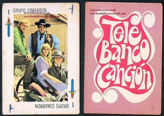 1960s Cimarron Strip Spanish trade card