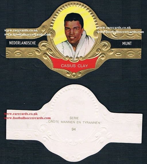 1960s Dutch GIANT Munt cigar band Cassius Clay Muhammad Ali