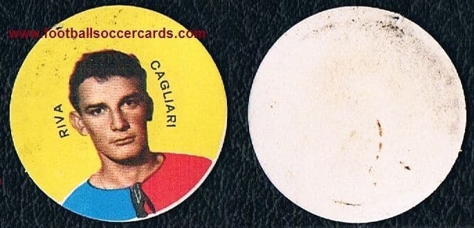 1960s early'60s ROOKIE CARD Luigi Riva round card from Keyring - see supporting images!