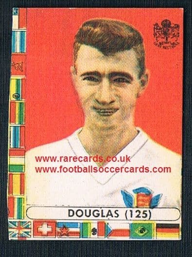 1960s Italian Lampo gum card Bryan Douglas Blackburn Rovers England