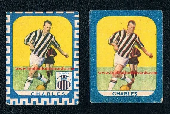 1960s John Charles x2 Nannina economy issue strip cards two types