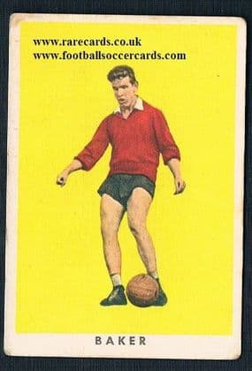 1961 Baker Hibs Arsenal RASA gum Italy sold as seen