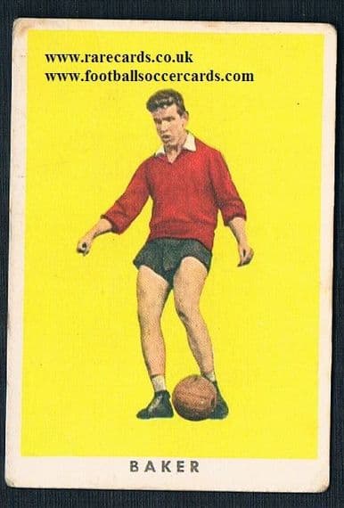 1961 Baker Hibs Arsenal RASA gum Italy sold as seen
