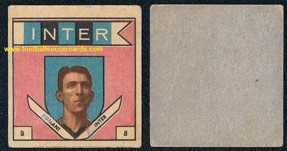 1961 Eddie Firmani VAV gum card IINTER Genoa NY COSMOS Southend TAMPA BAY Charlton A. Sampdoria NASL