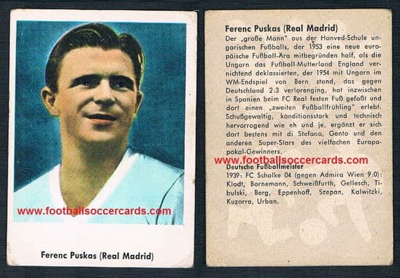 1961 Heinerle (like Lutter Sportsammelalbum) Ferenc Puskas