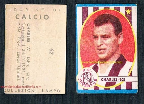 1961 John Charles Figurine di Calcio 62 Lampo, Italian issue