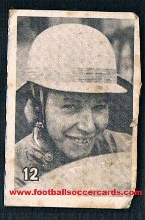 1961 John Surtees THE ONLY MAN to win MOTOGP & F1 WORLD CHAMPS card Buster comic 12 men of Danger