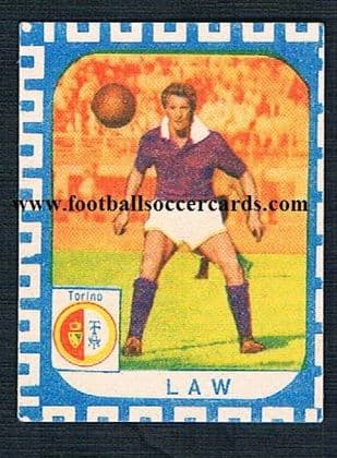 1961 Nannina Denis Law small trade card from Italy