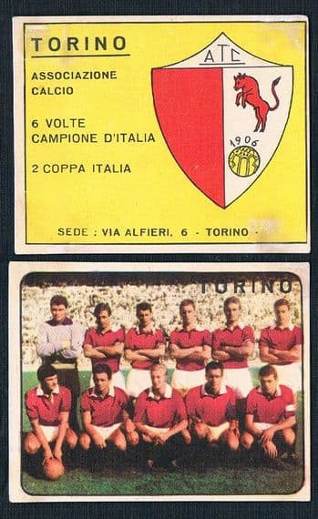 1961 Panini Denis Law Torino 1st pair