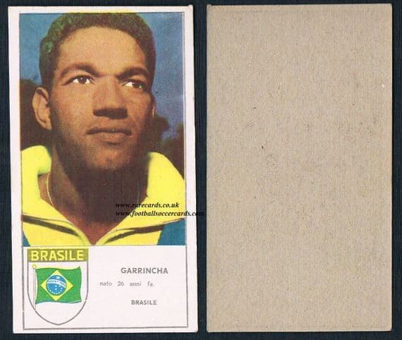 1962 -63 Stella Garrincha large card - BARGAIN - similar sold on Ebay for 460 USD!