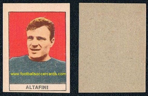 1962 Altafini WC50 legend x3 Golden Boots ITALY COLOURS Stella gum card