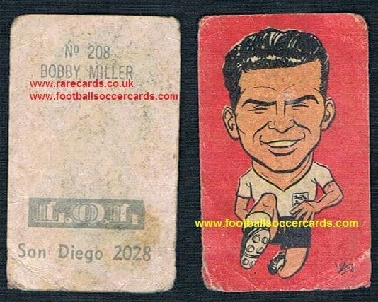 1962 Brian Miller BURNLEY as a putative England player at WC62 made in Chile