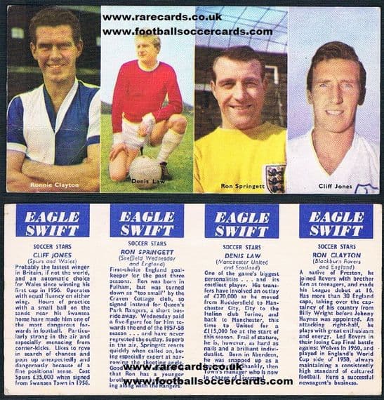 1962 Denis Law Cliff Jones UNCUT