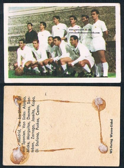 1962 Di Stefano Puskas Real Madrid WS