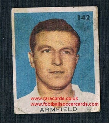 1962 England WC62 Chile-only issue sticker Jimmy Armfield Blackpool England