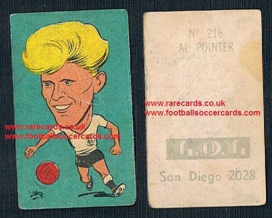 1962 England WC62 Chile-only issue sticker Ray Pointer Burnley Bury Pompey Coventry