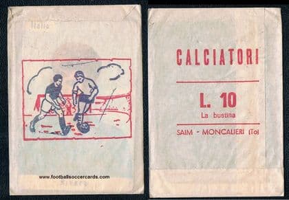 1962 MINT still selaed in packet Gianni Rivera SAIM card