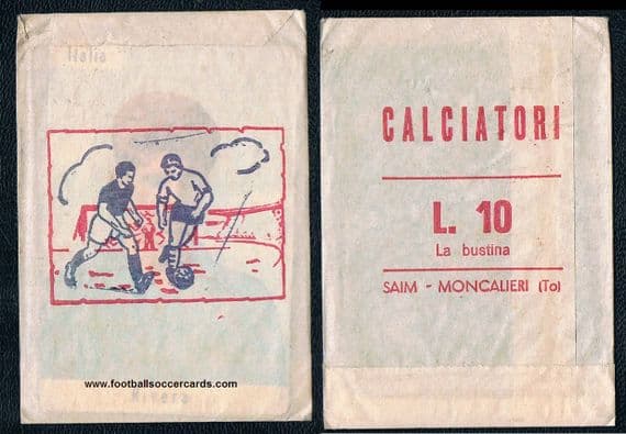 1962 MINT still selaed in packet Gianni Rivera SAIM card