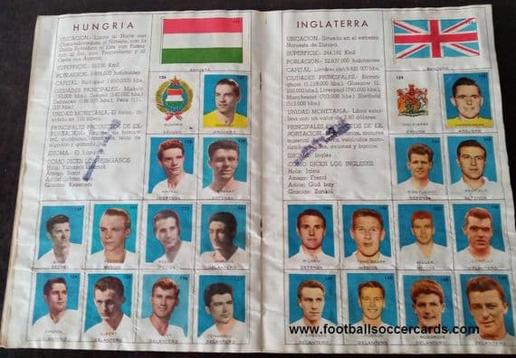 1962 PELE *STAR  ITEM* Livingstone album CHILE WC 62 SET England Puskas Suarez Garrincha Albert etc
