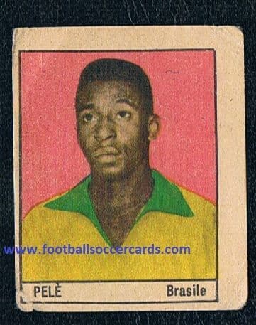 1962 Pele type 2 of 2 by Nannina, Italian gum card, small fault