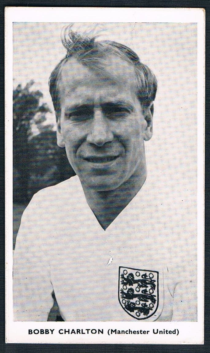 1962 Quaker Oats Bobby Charlton CLEAN redemption card World Cup Chile 1962