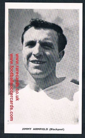 1962 Quaker Oats Jimmy Armfield Blackpool England redemption card SOLD