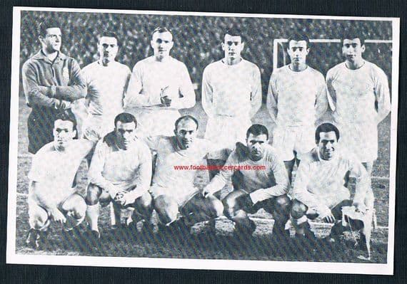 1962 Troukens Real Madrid Gento di Stefano & Puskas AMR rare card
