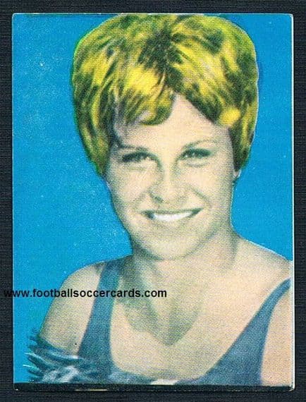1964 Donna de Varona GOLD medalist Tokio Olympics 64 Spanish rare card unused