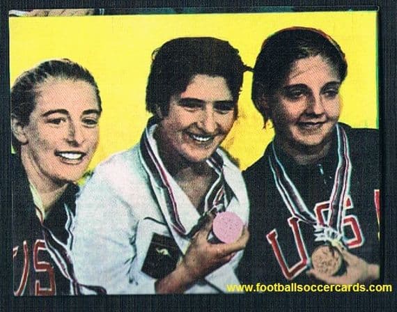 1964 Sharaon Stouder & Kathy Ellis USA, Dawn Fraser Australia medalists swimming Tokyo Olympics