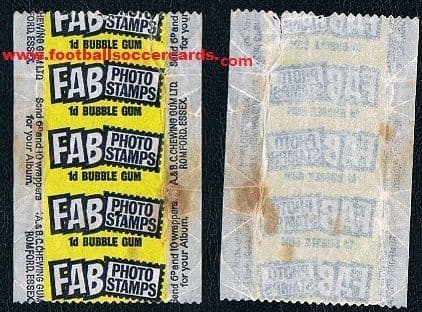 1965 A&BC gum wrapper for "Fab Photo Stamps" SOLD £200