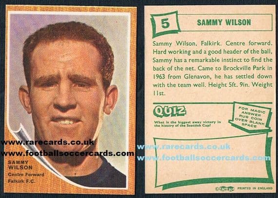 1965 ABC Scots FALKIRK 5 Wilson
