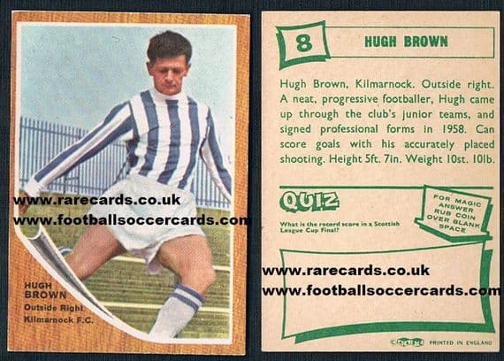1965 ABC Scots KILMARNOCK 8 Brown
