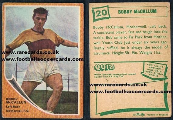 1965 ABC Scots MOTHERWELL 20