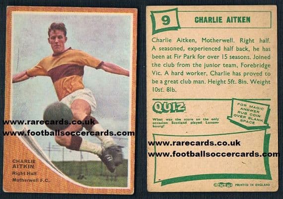 1965 ABC Scots MOTHERWELL 9 Aitken