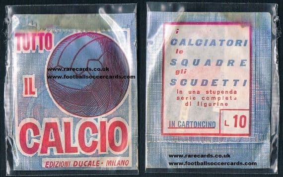 1965 card discs footballers wrapper