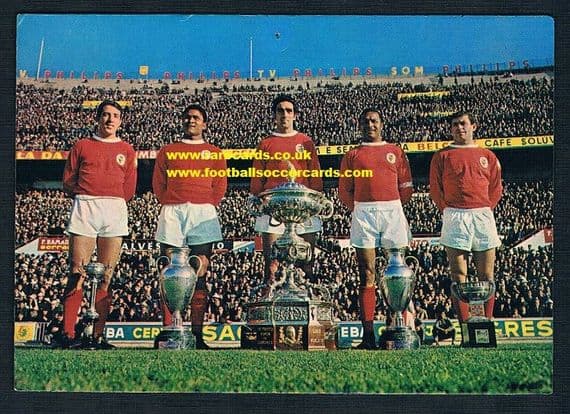 1965 Eusebio Benfica postcard
