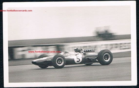 1965 Jim Clark F1 World Champion ORIGINAL GB Grand Prix 10 July '65 photo inscribed to rear