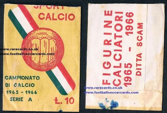 1965 RARE Calcio Scam packet ITALY