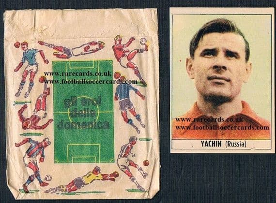 1965 Yashin card wrapper Galbani