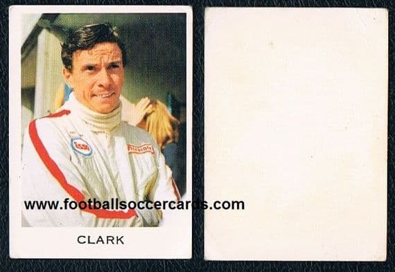 1966 67 Perfetti JIM CLARK Italian gum card from Italy