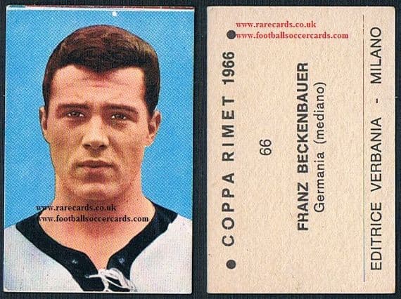 1966 Beckenbauer Verbania 66 rookie