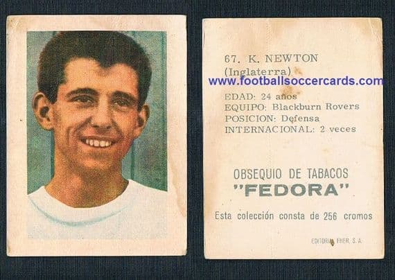 1966 Fedora Canary Islands x16 Keith Newton Blackburn Rovers & England BUY AS SET of 16 cards